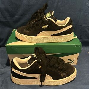 Puma- Suede XL, puma black-puma white, 6 women QS
